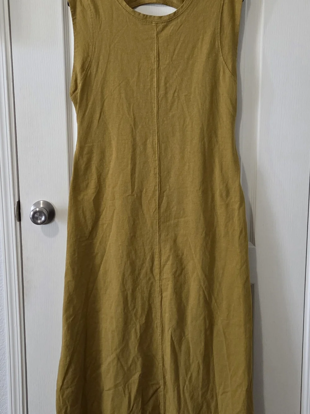 Free People Sleeveless Mustard Maxi Dress.  100% Cotton